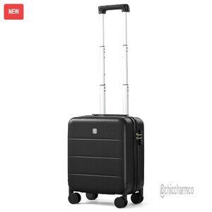 16 Inch Underseat Carry On Hard Shell Luggage with Spinner Wheels